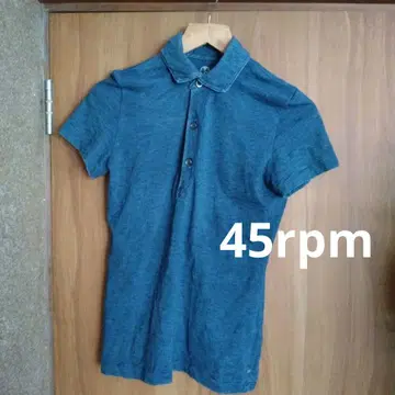 45rpm  인디고 염색  인디고 염색  폴로 셔츠