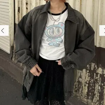 jouetie 루즈 데님 블루종