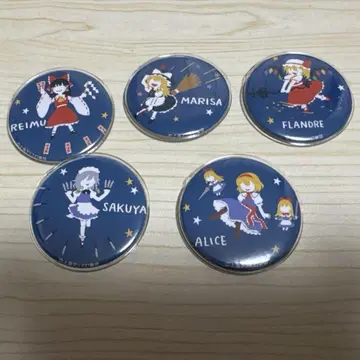동방 프로젝트 캔 배지 5개 세트