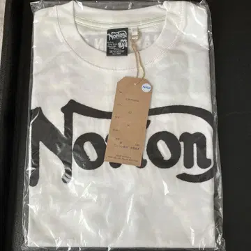 노턴 로고 티셔츠 M 사이즈 화이트 2장 세트