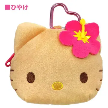 산리오 카라비나 달린 인형 지퍼 마스코트 햇빛에 탄 키티 키링