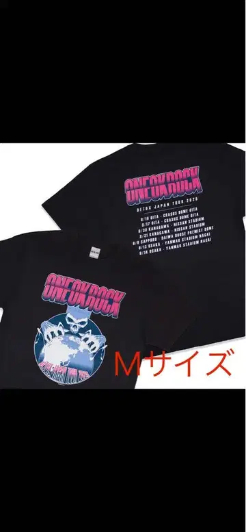 ONE OK ROCK 2025 티셔츠 H M 사이즈