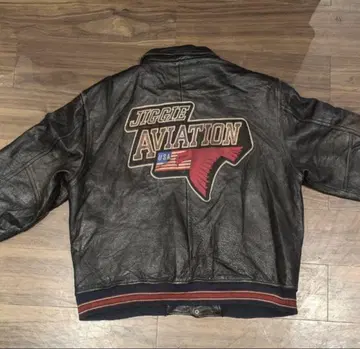 AMERICA JIGGIE WEAR 가죽 자켓