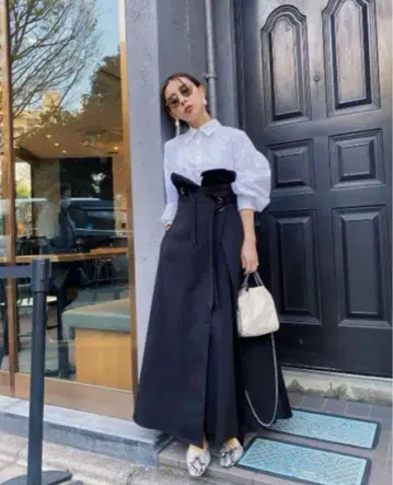 AMERI MILLEFEUILLE SHIRT DRESS