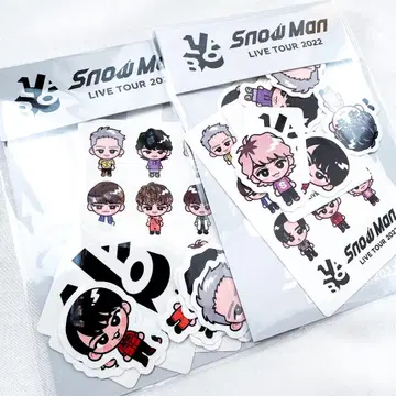 신품 미개봉 Snow Man 스노우  스티커 (12매 세트) 2점 세트
