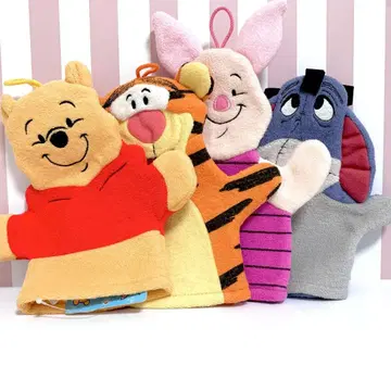 Disney 목욕 미톤 푸우 티거 피글렛 이요르 퍼펫