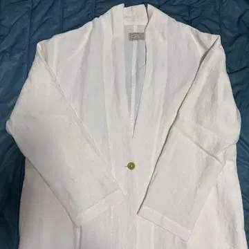 중가와 마사시치 상점 리 화이트 노카라 재킷 새 제품 미사용
