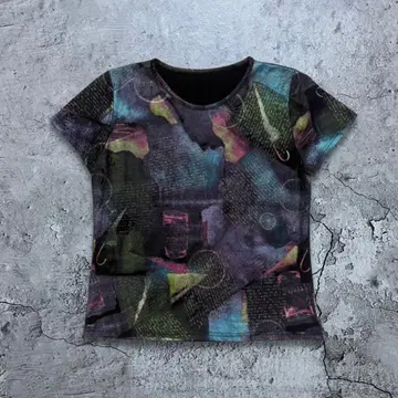 Vintage 여성 티셔츠 모드 (블랙 계열 S~M)