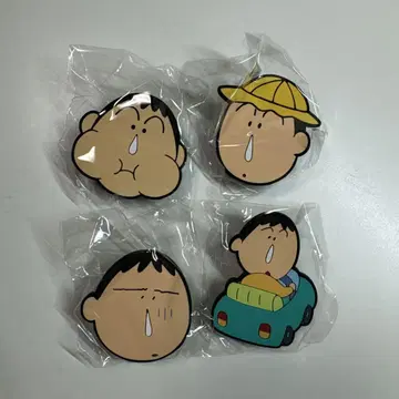 짱구는 못말려 맹구 아소트 컬렉션 가챠 러버 클립 4종