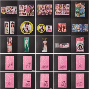 AKB48 트레이딩 카드 스티커 상품 세트