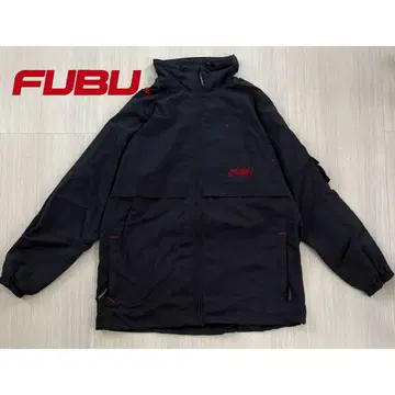 FUBU 후부 나일론 자켓 블랙 L 집업 바람막이