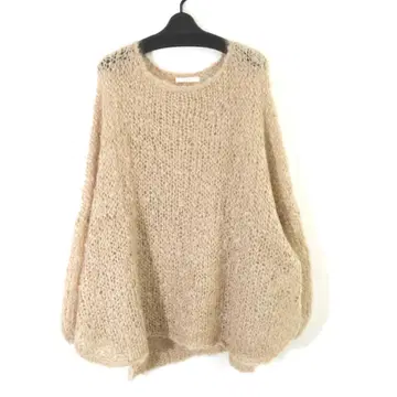 플라주 20AW 이탈리아 얀 HANDKNIT 모헤어 니트 베이지