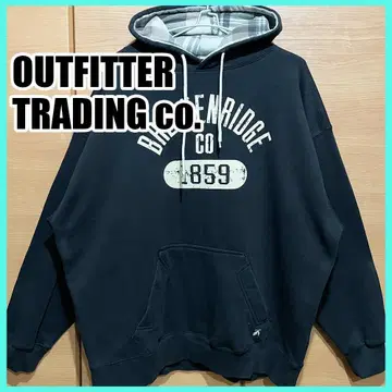 중고 파커 브리큰리지 아치 로고 프린트 블랙 XL