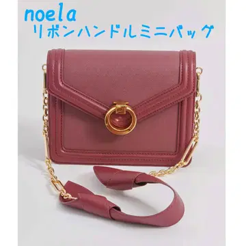 noela 리본 핸들 미니 백 레드 가을 컬러