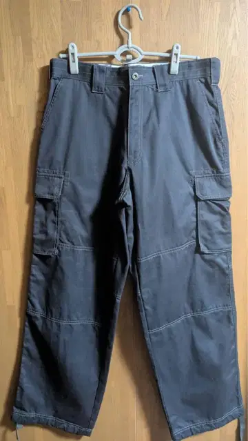 Dickies 그레이 더블니 카고 팬츠