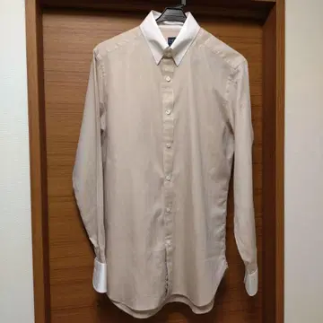 새상품급 BEAMS F 탭 칼라 셔츠 베이지 39