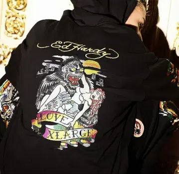 X-Large ED HARDY 콜라보 스웨트 세트