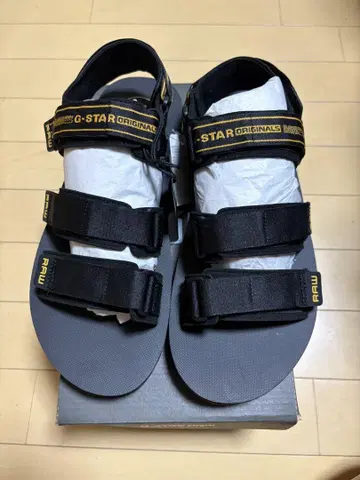 G-STAR RAW 팜 샌들 블랙