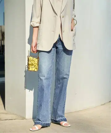 Plage NEPLA. 특별 주문 SEMI FLARE 데님 팬츠 25