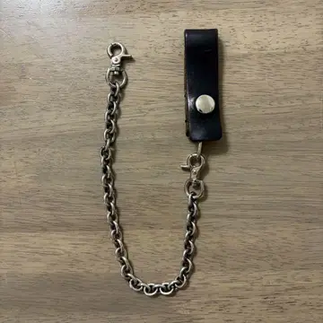 지갑 체인 크롬엑셀 아메카지 블랙 은두께