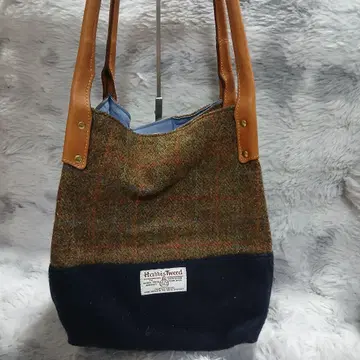 Harris Tweed 체크 무늬 토트백