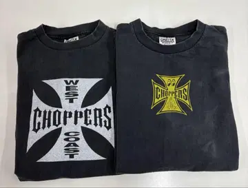 CHOPPERS 웨스트 코스트 2장 티셔츠 세트