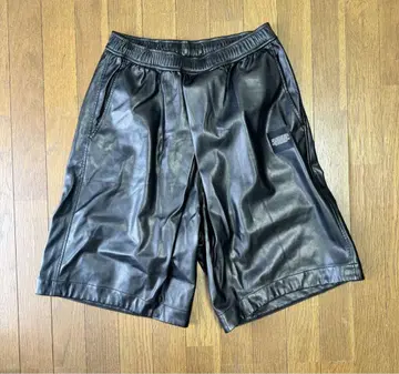 줄리어스 합성 가죽 팬츠