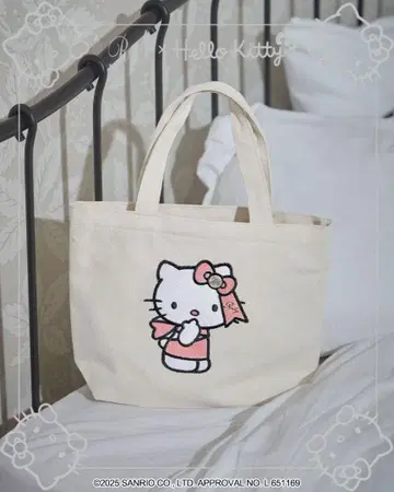 rady Hello Kitty 토트백 내추럴 키티 핑크