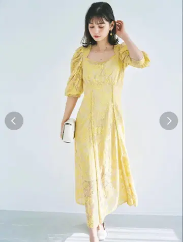 dazzlin 원피스 주얼 레이스 탭 원피스