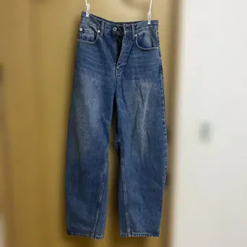 doudou 곡선 데님 팬츠
