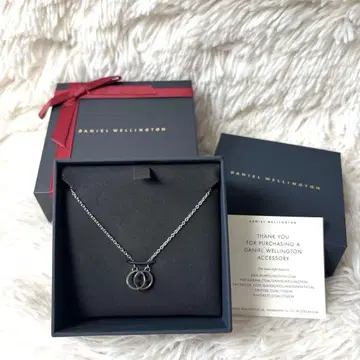미사용 DANIEL WELLINGTON 인피니티 목걸이 실버