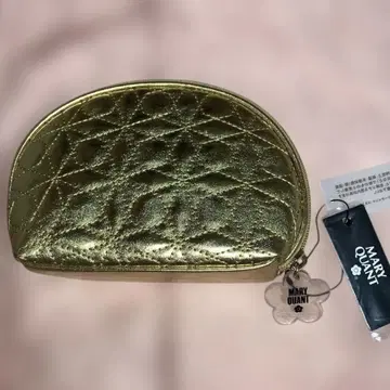 [미사용 새상품] MARY QUANT 골드 파우치