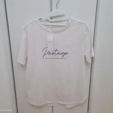 any sis 로고 T 아이보리 티셔츠 온워드 카시야마