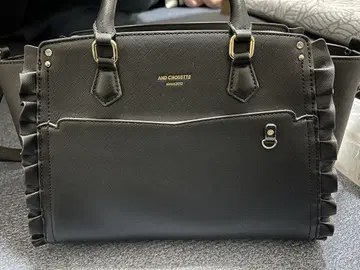 &chouette 클리어 포켓이 달린 인형 가방 블랙