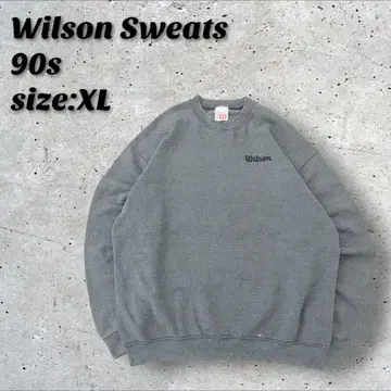 윌슨 90년대 스웨트 트레이너 XL 다크 그레이 자수 로고