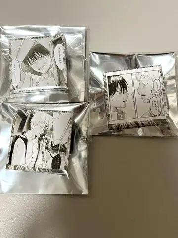 빛이 사라진 여름 POP UP SHOP  스퀘어 캔 배지 3점 세트
