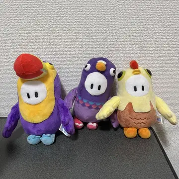 폴 가이즈 봉제 인형 3체 세트