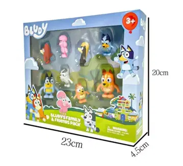 새 제품 미사용 bluey 블루이 피규어 8점 세트