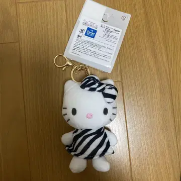 시마무라 키티 제브라 마스코트 참 키링 태그 포함 미사용