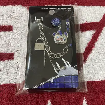 하미 곰 펑크 귀걸이 & 이어커프 세트