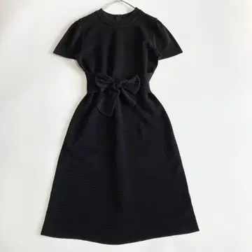 (L1) 엠즈 그레이시/size 40/니트 드레스/리본/블랙