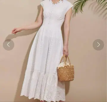 Noela 코튼 레이스 맥시 원피스