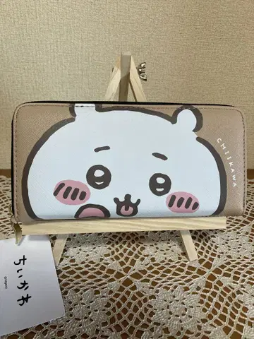치카와 장지갑 베이지