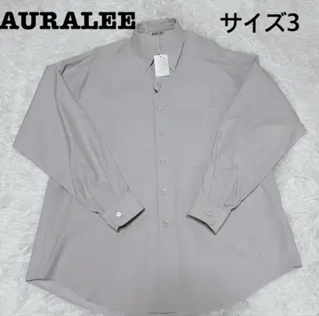 AURALEE WASHED FINX TWILL BIG SHIRTS
