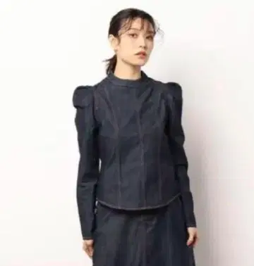 Ameri VINTAGE POWER SHOULDER 데님 상의