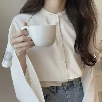 junoah 쥬노아 LAUIR 슬릿 소매 케이프 셔츠 케이프 블라우스