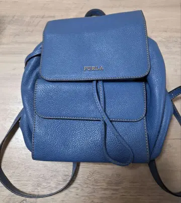 FURIA 파란색 가죽 럭색