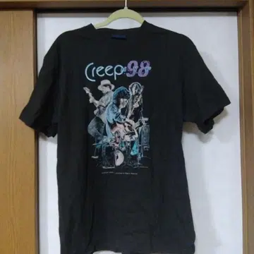 크리프 98 그래픽 티셔츠 L 사이즈 블랙 크리프 하이프