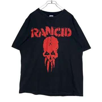 희귀 RANCID 랜시드 티셔츠 밴드 티셔츠 90년대 블랙 XL