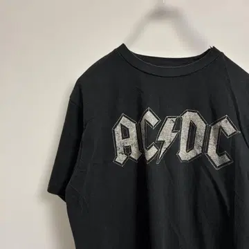 AC/DC 블랙 티셔츠 밴드 티 투어 티